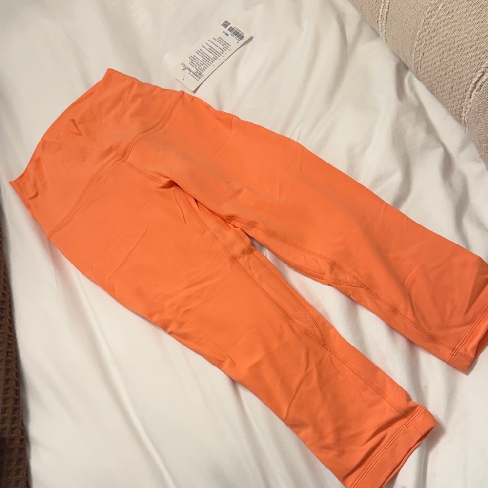 lululemon athletica Orange High-Rise Athletic Leggings